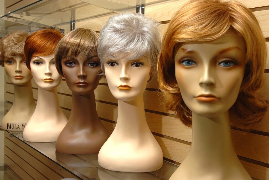 Is it safe to wear a ginger wig during radiation therapy?