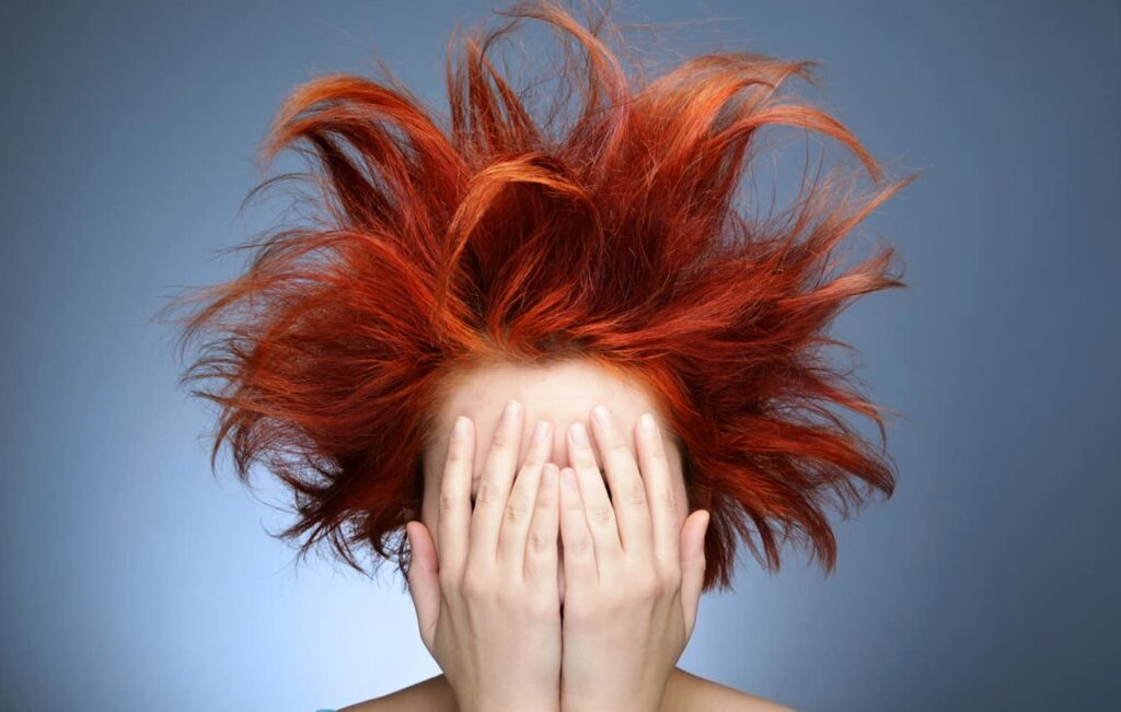 Ginger Wig Woes: Battling the Windy Weather