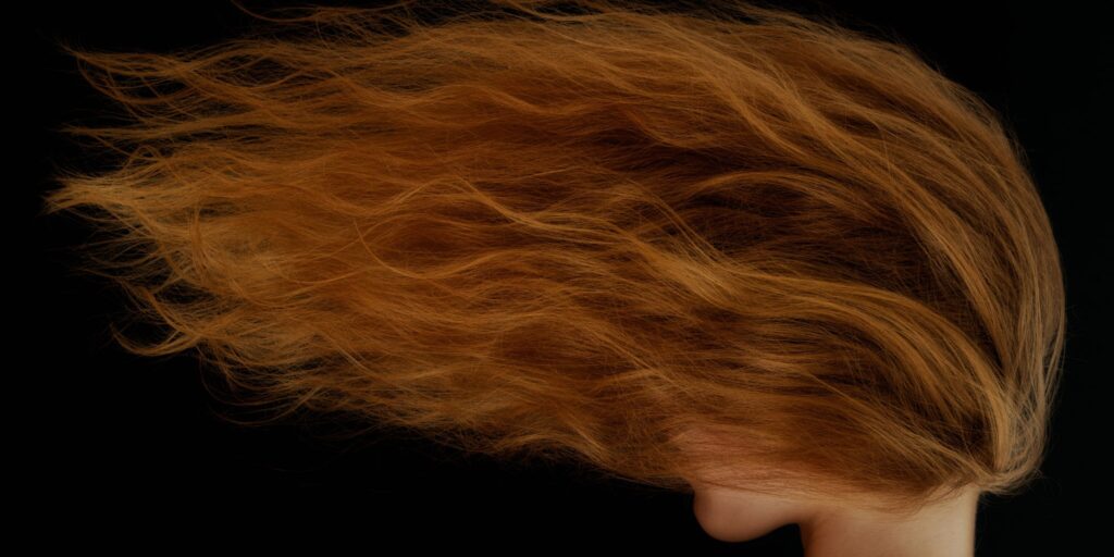 Ginger Wig Woes: Battling the Windy Weather